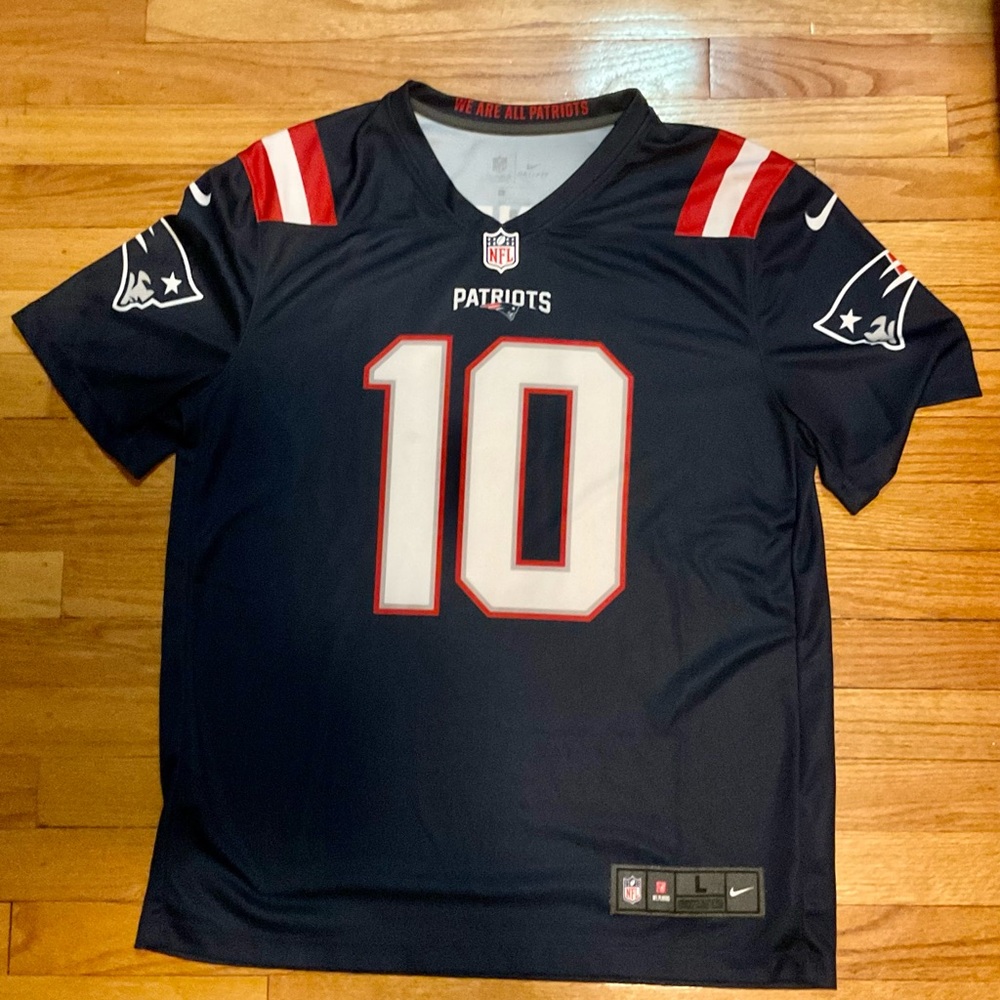 Mac Jones Patriot Nike Dry Fit Jersey Sz L